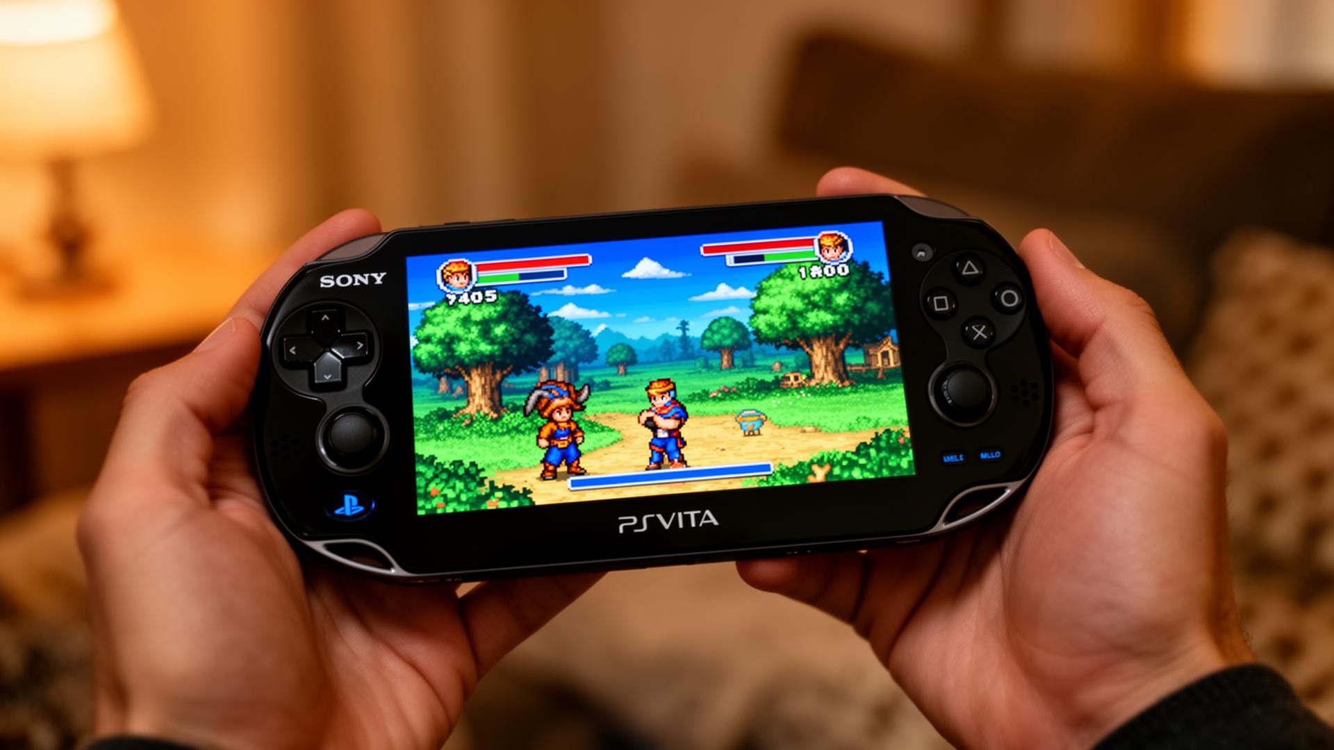 Playing PS Vita Slim at home